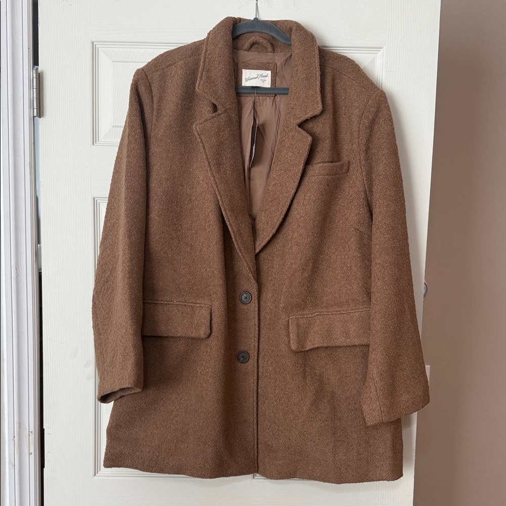 Universal Thread Brown Blazer Coat - image 1